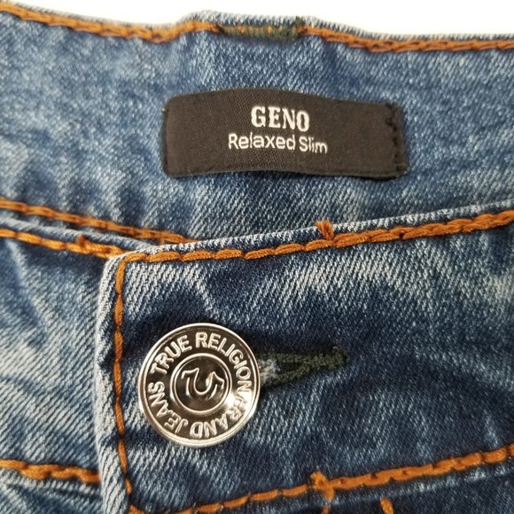 True Religion Geno Relaxed Slim Flap Big T Mens Jeans 40x32 NWT 199$ - Picture 8 of 12